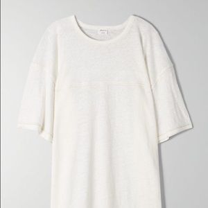 Aritzia Wilfred Free Linen T Shirt